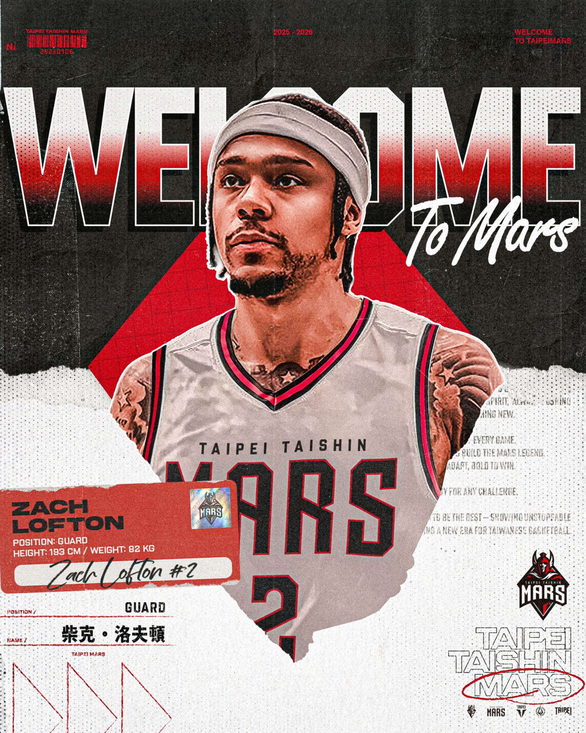 後場火力升級　得分手洛夫頓加盟臺北戰神